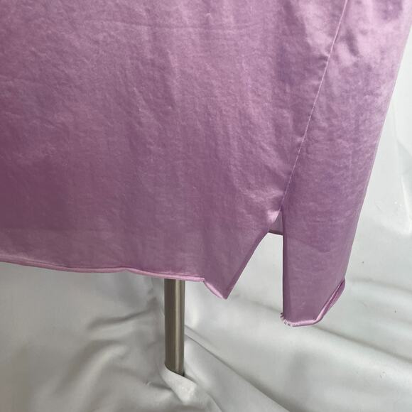 Vintage Vassarette Maxi Nightgown Size Medium Purple Silky Lingerie Chemise 90s - Picture 10 of 16